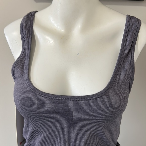 Lululemon Seek Simplicity Tank Top Deep Purple Stretch Sz 8 NEW - Picture 2 of 9